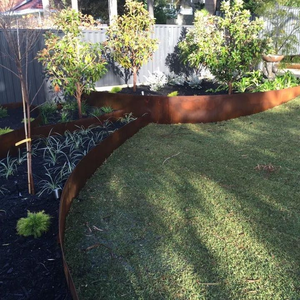 Bordures de jardin en acier Corten, jardinières surélevées en acier, anneaux de plantation d'arbres en acier pour aménagement paysager, murs de soutènement en acier Corten - Product Image 4