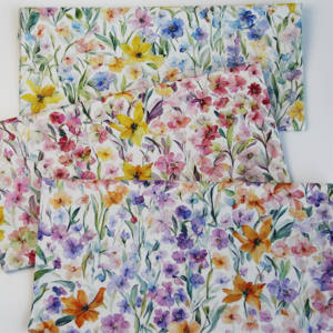 Kain Katun Poplin Organik 100% Liberty London Tana Lawn 2024, Tenun Digital Motif Botani untuk Gaun - Product Image 1