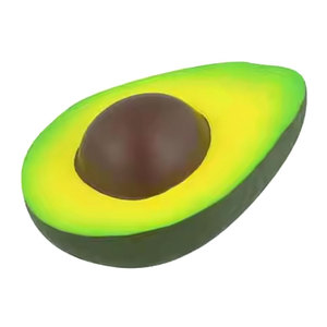 Custom Logo Pu Foam Avocado Stress Relievers Promotional Fruit Squeeze Toy Imprinted Logo Antistress Gift - Product Image 2
