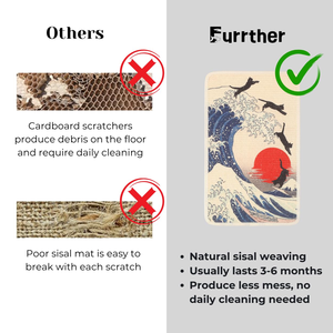 Natural Sisal Cat <b>Scratch</b> Mats Cat Scratching <b>Pad</b> Fabric Organic Cat Trees & Scratcher - Product Image 3
