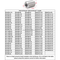 Customization Thread Conversion Adapter M2-M16 UNC UNF 316 Stainless Steel Left Hand Thread Inserts Internal External Thread