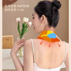 Mugwort Neck Warmer Patch Herbal Heat Therapy For Neck Pain Relief 3-4h Warmth - Product Image 1