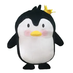 Grappige opblaasbare halloween mascot kostuum animal penguin kostuum voor AD prestaties