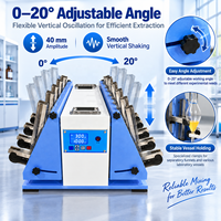 Agitateur numérique à entonnoir séparateur Cenlee 350 tr/min, oscillateur vertical de laboratoire pour l'extraction d'échantillons alimentaires, de sol et d'eau