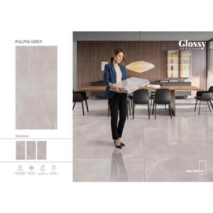 กระเบื้องพอร์ซเลนเคลือบเงาสีเหลืองทอง วิสต้าร์ โมเดิร์น ขนาด 600x1200 มม. สำหรับปูพื้นและผนังสุดหรู - Product Image 4