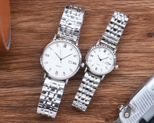 Reloj de Lujo de Alta Gama con Movimiento de Cuarzo Preciso, Espejo de Zafiro, Correa de Acero Inoxidable, Resistente al Agua e Incrustaciones de Diamantes para Omega - Product Image 2