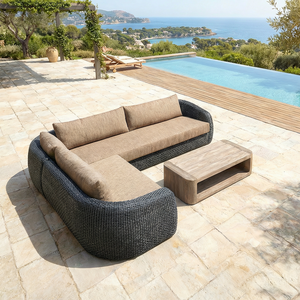 Chaise longue en rotin moderne de luxe, résistante aux intempéries, tissée, pour le bord de la piscine, mobilier d'extérieur pour villa, hôtel, <span class=keywords><strong>jardin</strong></span> - Product Image 5