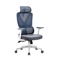 Chaise d'ordinateur en maille pour bureau à domicile chaise ergonomique pivotante à dossier haut chaise d'ordinateur de direction pour adultes