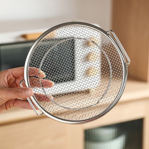 Rejilla para freidora de aire, rejilla para asar, bandeja de filtro de aceite, cesta de acero inoxidable para filtrar agua de frutas y verduras, para pasta y patatas fritas, utensilio de cocina - Product Image 5