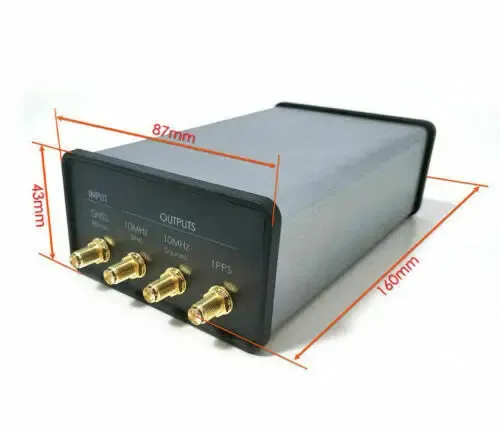 Free Shipping Latest Version Hi-precision GPSDO GNSS Disciplined Oscillator OCXO Clock 10MHz Sine/Square Wave