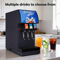 Distributeur automatique de boissons gazeuses en acier inoxydable, multi-saveurs, pour restaurants, fontaine à soda froide, distributeur de boissons post-mix
