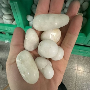 Ngoài trời trang trí Tự Nhiên Vòng <span class=keywords><strong>Pebble</strong></span> bước Stones vườn Trắng <span class=keywords><strong>Pebble</strong></span> Stones cho bán - Product Image 2