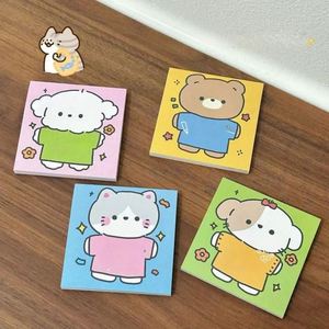 Cute Green Hand-Drawn Healing Notes Self-Adhesive <b>Memo</b> <b>Pad</b> for School & Office Learning Back-to-School Essentials Made Paper - Product Image 5