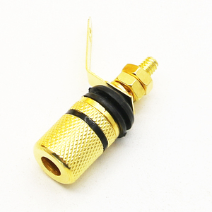 Fabrika outlet altın kaplama muz jack konnektörü ses hoparlör <span class=keywords><strong>terminal</strong></span> konnektörü bağlama sonrası adaptörü - Product Image 4