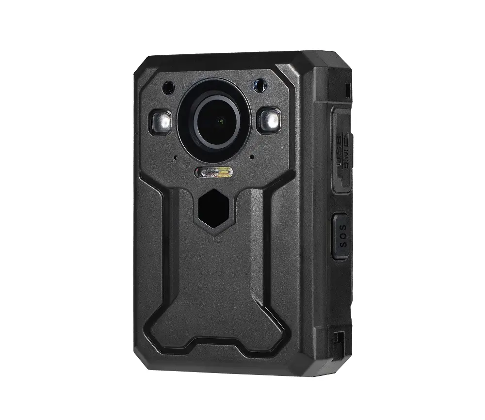 4जी लाइव स्ट्रीमिंग/इंटरकॉम जीपीएस वाईफ़ाई के साथ आसान स्टोरेज एचडी 1440पी हाई डेफिनिशन सुरक्षा बॉडी कैमरा
