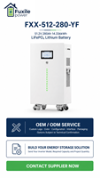Sistema de Almacenamiento de Energía Solar para el Hogar, Batería de Litio Vertical con Ruedas, 51.2V 280Ah 14.336kWh LiFePO4, Admite 16 Unidades en Paralelo