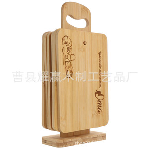 ชุดเขียงไม้ไผ่เย่หยิง ขนาด 22x15x0.9 ซม. แบบสองด้าน มีหูจับ สำหรับใช้ในครัว - Product Image 2