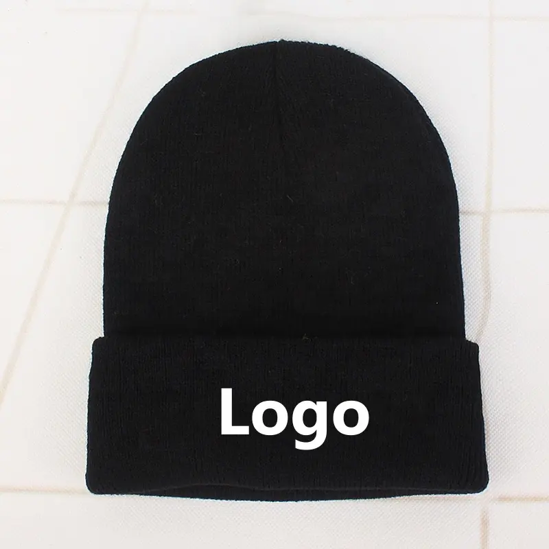 2023 nouvelle arrivée directe d'usine beanie chapeaux logo personnalisé unisexe personnalisé bonnets