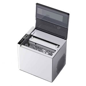 Máquina de Hielo Eléctrica Compacta de Sobremesa, de Plástico, 12 kg/24 h, Tanque de Agua de 1.1 L, 9 Cubos por Ciclo, para Hogar, Cocina, Oficina, Bar - Product Image 1