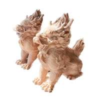 Statue de Qilin en marbre rouge de style chinois, décoration de jardin extérieure, Feng Shui, dragon Kirin, à vendre