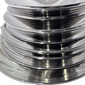 Cuenco de doble capa de acero inoxidable Yuehua duradero y de grado restaurante para USO HOTELERO 201 Material para vajilla - Product Image 2