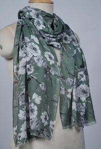 Women's Luxury Silk Modal Scarf Digital Print Designer Stole Soft Lightweight Fashion <b>Wrap</b> Premium Quality <b>Shawl</b> for Casual - Product Image 5