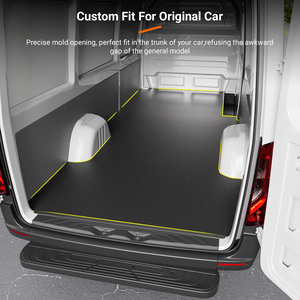 Tapis de coffre compatible avec <span class=keywords><strong>Mercedes</strong></span>-Benz Sprinter 2006-2025, tapis de coffre pour fourgons longs uniquement, revêtement de sol de coffre en TPE - Product Image 2