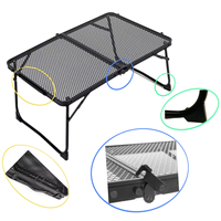 Table de camping pliable Hangrui moderne pour l'extérieur, légère, en fer, avec cadre en aluminium, durable, imperméable, en métal, pour hôtels