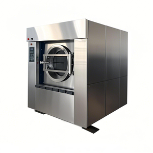 Lavadora <span class=keywords><strong>y</strong></span> secadora industriales de alto rendimiento de 100kg, acero caliente, soporte de vídeo técnico inoxidable, agua automática - Product Image 3