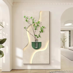 Decorazione moderna per la casa di lusso: dipinti decorativi tridimensionali in arenaria con luci LED per arredare gli interni delle abitazioni - Product Image 1