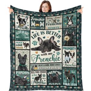 Beige Quilted Golden Retriever Mom Flannel <b>Blanket</b> Throw <b>Blanket</b> Nap <b>Blanket</b> Reversible Cozy <b>Warm</b> for Home Office Nap Wholesale - Product Image 4