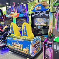 Machine de jeu d'arcade simulateur de tir dynamique à monnayeur, thème Trésor Pirate, 2 joueurs, construction métallique, version anglaise, garantie 1 an, pour enfants