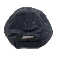 Fabricación en China, gorra de golf personalizada de secado rápido con ala curva, gorra deportiva con agujero cortado con láser de 6 paneles