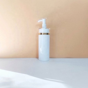 Customize 200ml 250ml 300ml 400ml Round Shower Gel Cosmetic Bottle With Lotion <b>Pump</b> for Shampoo - Product Image 6