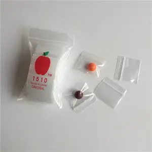 Kleine Plastiktüten 100count 1510 Clear Apple Mini Ziplock Baggie