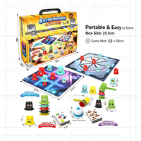 Jeu de réflexes rapide 4 en 1, jeu de société interactif familial, jeu éducatif pour enfants, entraînement à la réaction, jeux de table pour fêtes