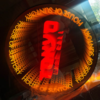 Luces LED de Espejo Infinito con Logotipo Publicitario 3D Grande, Personalizadas para el Hogar, Oficina, Tienda, Empresa, Decoración