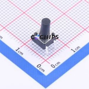 K2-6639DP-N3SW-04 Tactile Switch Through hole Component (THT)-4P,6x6mm Switch 1.8N Through Hole 6mm 6mm - Product Image 1