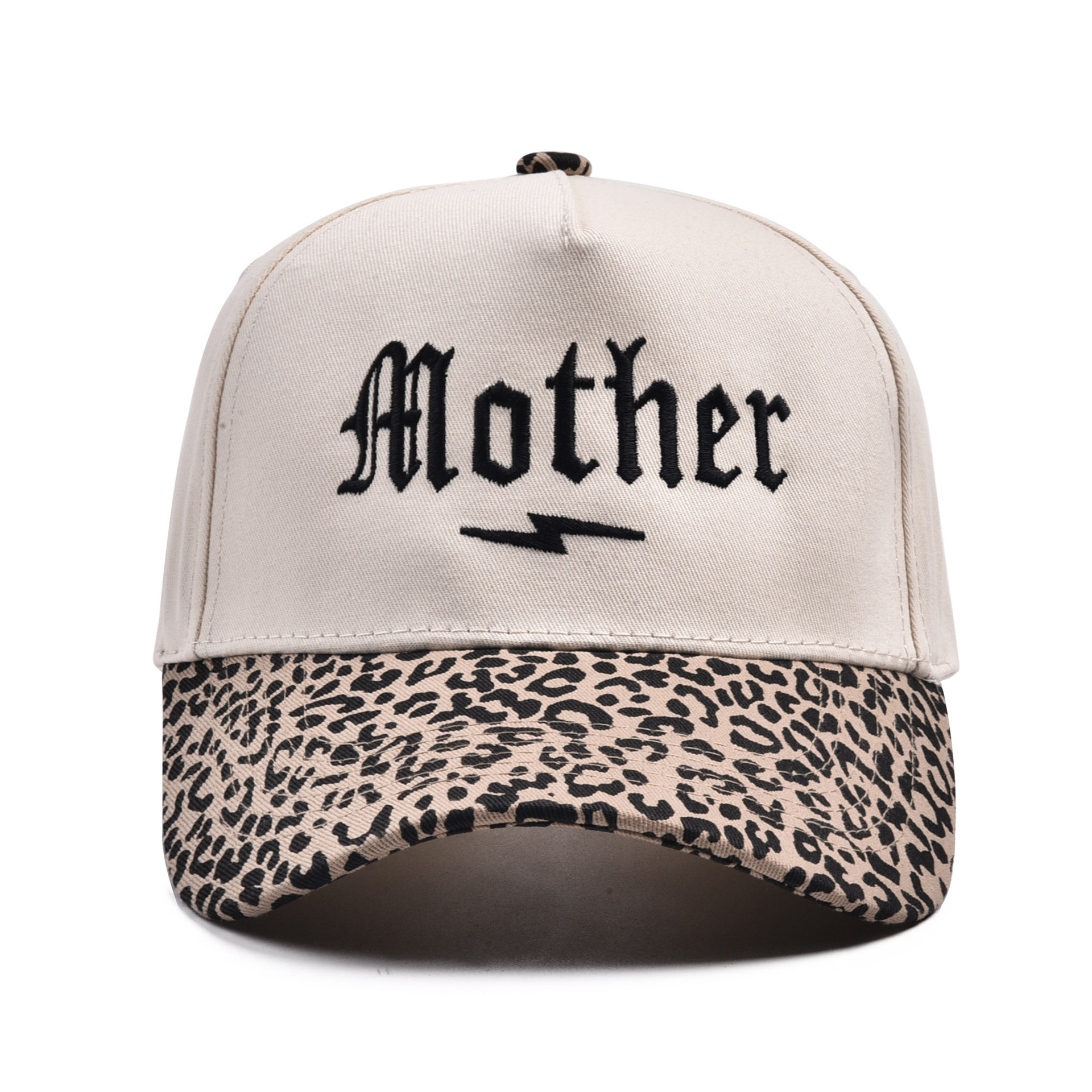 Small leopard print mother-adult trucker hat