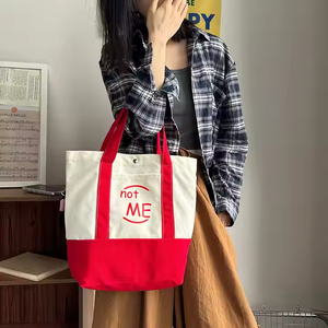 Sac de shopping en toile surdimensionné personnalisé, fermeture éclair, poignée longue épaule, motif lettres, impression soie, ECOGREENBAG, personnalisable - Product Image 2