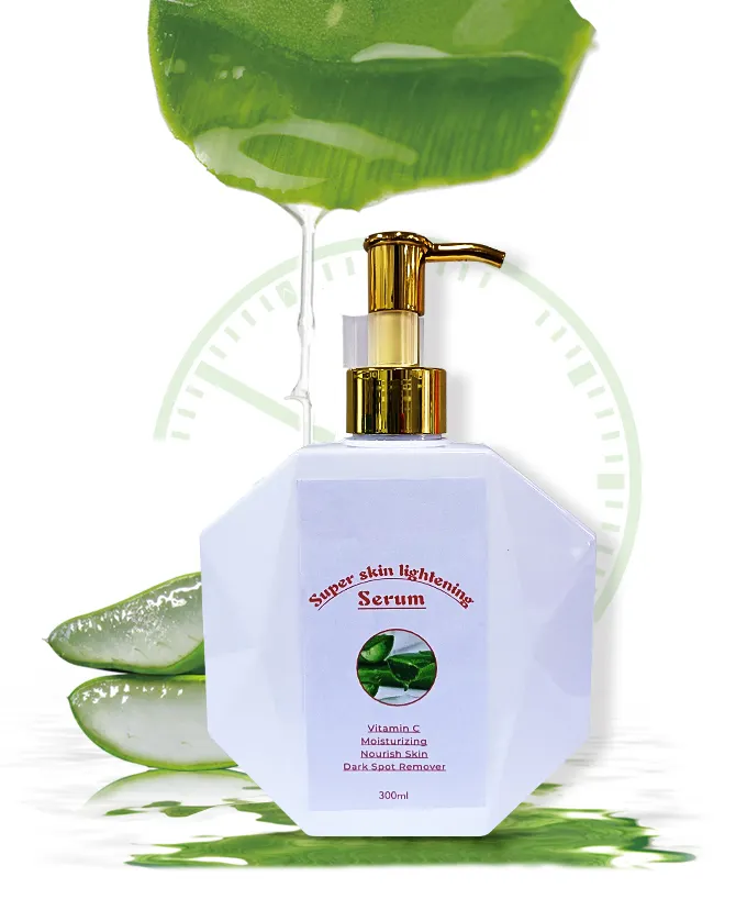 Gel orgánico de Aloe Vera recién cortado 100% Pure Aloe Big 300ml Vgan de la más alta calidad para la piel de la cara alivio de quemaduras solares suero facial