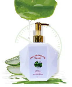 Organic Aloe Vera Gel From Freshly Cut 100% Pure Aloe Big 300ml Highest Quality Vgan For Face Skin Sunburn Relief Face Serum