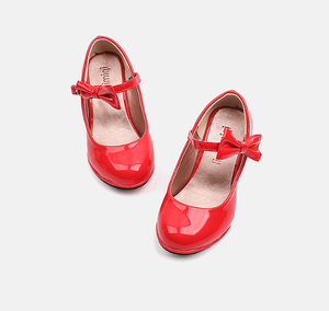 Zapatos de Tacón Rojos para Niñas, Zapatos de Princesa para Actuaciones Escolares, Baile, Zapatos Mary Jane para Niñas - Product Image 2