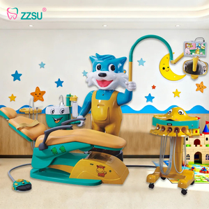 Fauteuil dentaire pédiatrique style dessin animé pour enfants, équipement dentaire médical économique - Product Image 6
