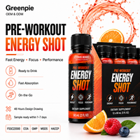 Greenpie OEM Marque Privée Saveur Agrumes et Baies Prêt à Boire Complément Liquide Sportif Pré-Entraînement Shot Énergétique