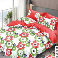Personnalisation - Marque Jiajia - Draps en coton - 6 pièces - Drap plat king size - Ensemble de literie avec 4 taies d'oreiller - Drap de lit