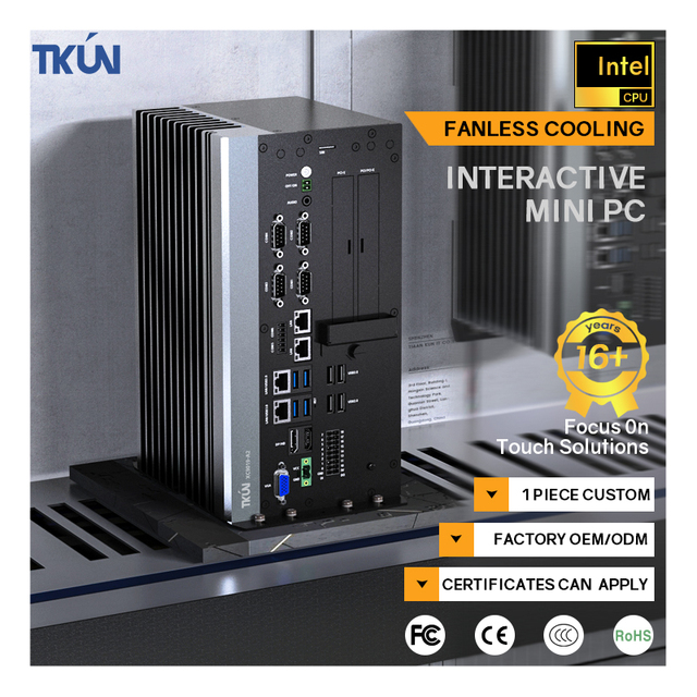 I5 6th X86 Industrial Panel PC Fanless Mini Computer 4GB/128GB 9V~36V Windows/Linux XC9019-A2