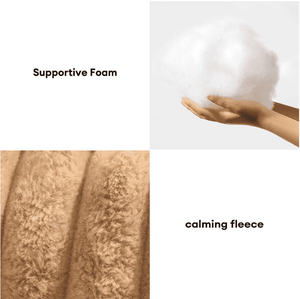 Venta caliente cubierta extraíble sofá cama para mascotas Fondo impermeable piel esponjosa Cama grande para perros cama personalizada de felpa a rayas para mascotas - Product Image 5