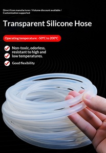 Özel Yüksek Kaliteli Esnek Silikon Hortumlar Gıda Sınıfı -50-220 Sıcaklık Aralığı Endüstriyel Kullanım ZXQ0015 Model Özelleştirilebilir - Product Image 5