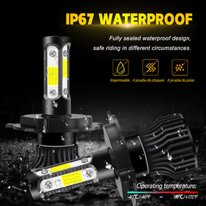 Двухцветные Водонепроницаемые светодиодные фары 12 В 2400LM IP67 для мотоциклов <span class=keywords><strong>Yamaha</strong></span> Suzuki Haojue Chopper Enduro Cafe Racer - Product Image 3